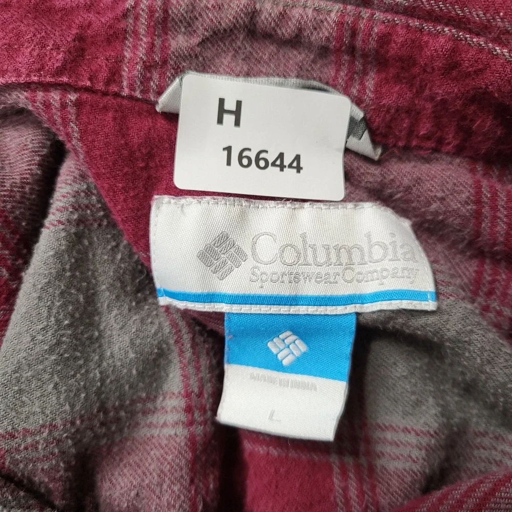Texas A&M Aggies‎ Men Button Up Shirt L Red Logo Embroidery Columbia